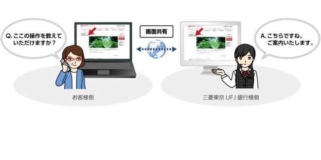 三菱東京UFJ、画面共有ソリューションを導入